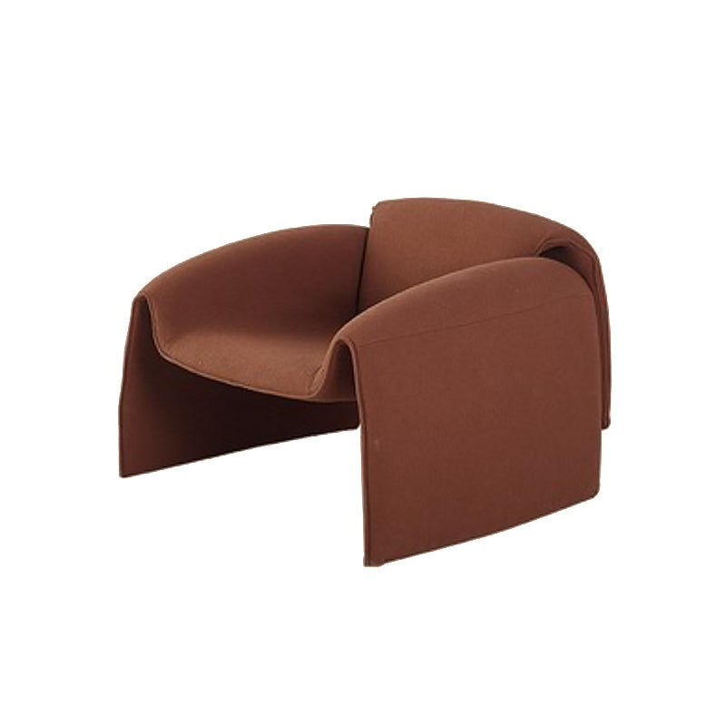 28.35 "幅のスカンジナビアスタイルのシングルソファチェアポリエステルアームチェアベッドルーム用