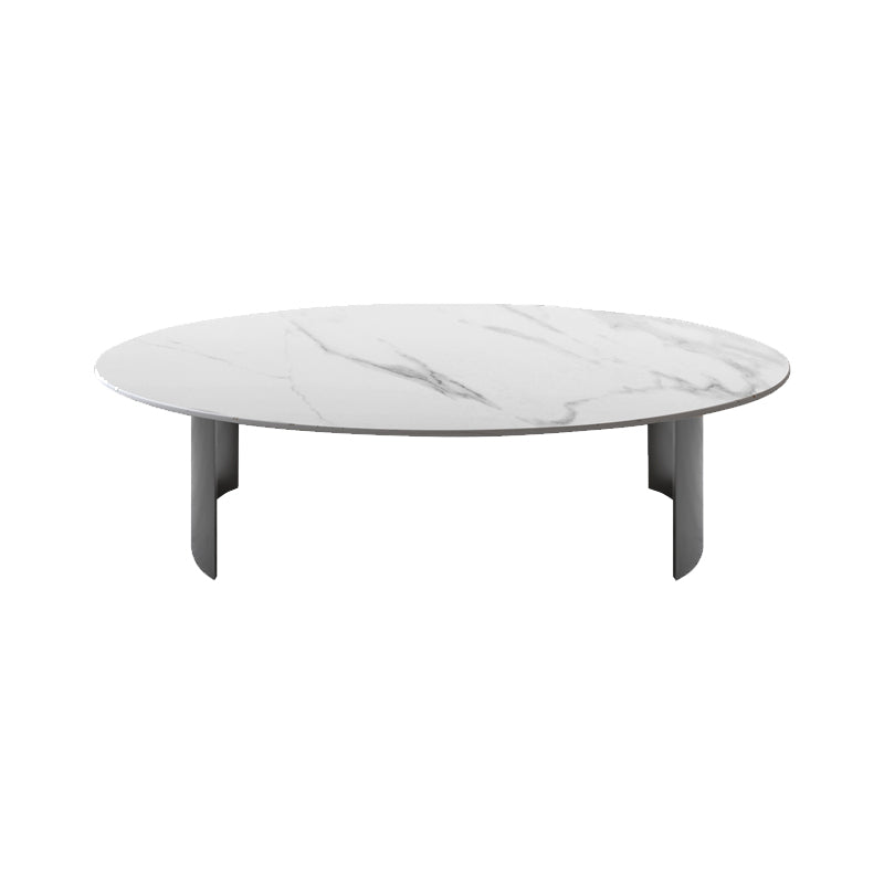 Table basse ovale en ardoise Glam pour salon