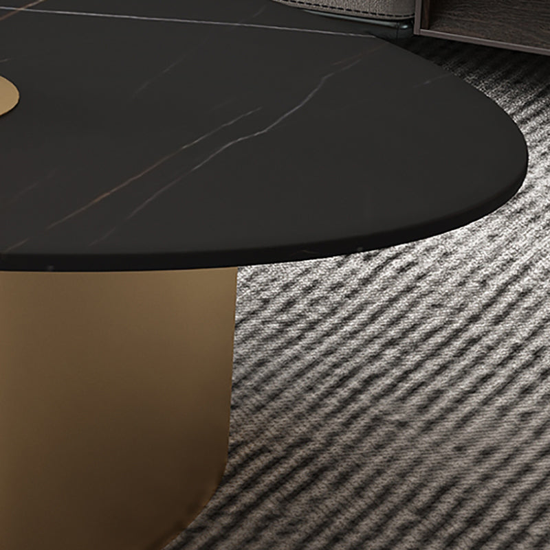 Table basse ovale en ardoise Glam pour salon
