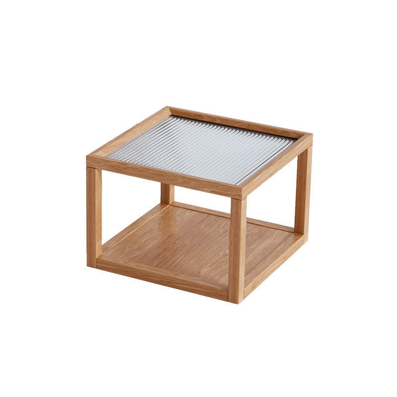 Tavolino moderno tavolino quadrati in vetro tavolino da caffè per soggiorno