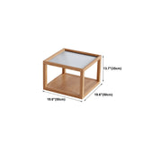 Tavolino moderno tavolino quadrati in vetro tavolino da caffè per soggiorno