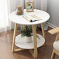 Cross Legs Coffee Table Minimalist Solid Wood Round Coffee Table