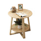 Cross Legs Coffee Table Minimalist Solid Wood Round Coffee Table