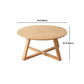 Cross Legs Coffee Table Minimalist Solid Wood Round Coffee Table