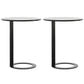 Minimalist Metal Side End Table Pedestal Side End Table for Bedroom