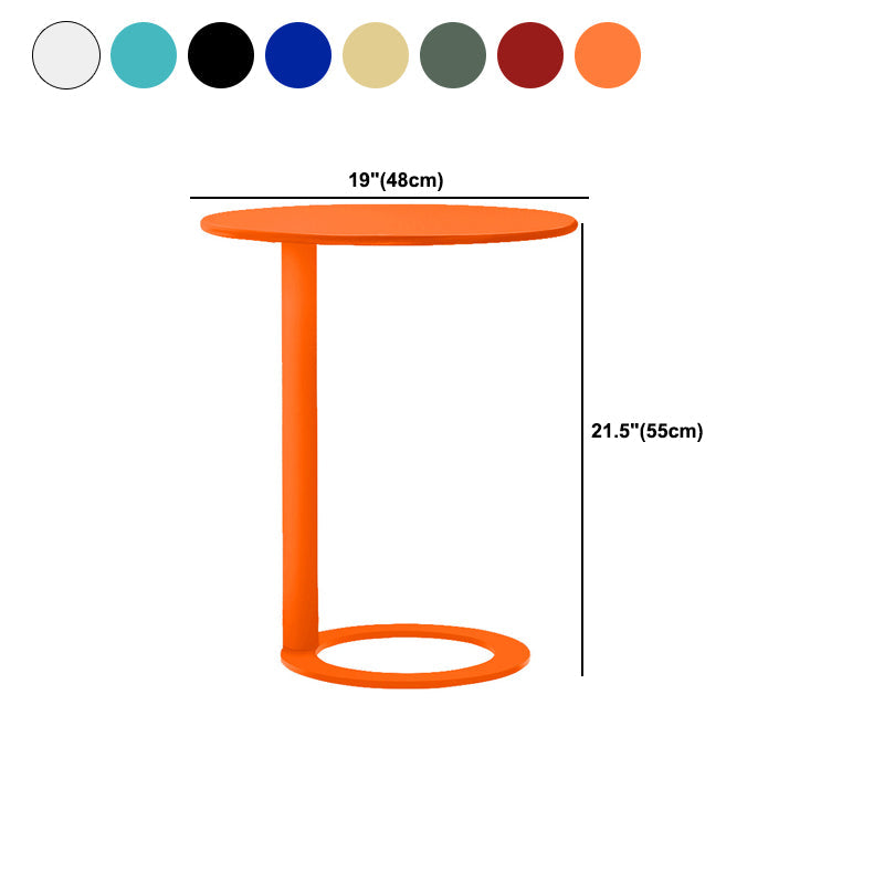 Minimalist Metal Side End Table Pedestal Side End Table for Bedroom