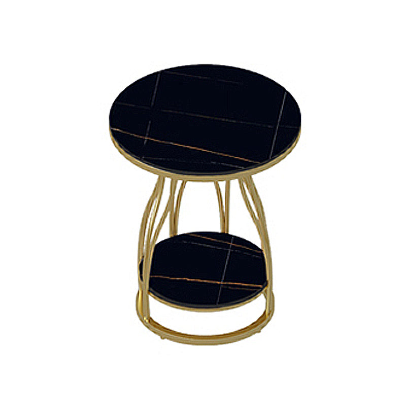 Minimalist Slate Side End Table Double Tier Frame Side End Table