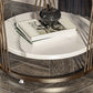 Modern Round Side Table Minimalist Slate Sofa Corner Table with Storage Clearhalo 'Coffee & Accent Tables' 'End & Side Tables' 'end_side_tables' 'furn' 'furn_end_side_tables' 'Furniture' 'Living Room Furniture' 5889952