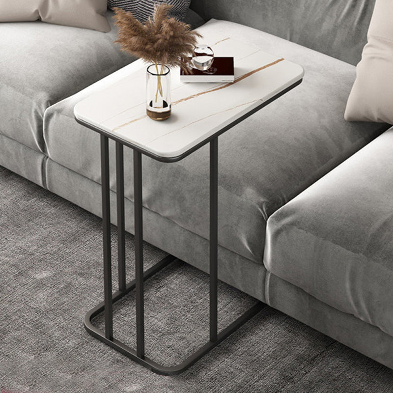 Slate Rectangular Side Table Modern Minimalist Sofa Corner Table