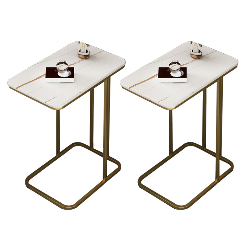 Slate Rectangular Side Table Modern Minimalist Sofa Corner Table