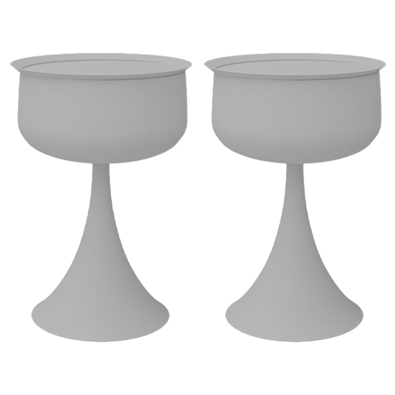 トレイトップの台座サイドテーブル丸いソファコーナーテーブルとストレージ