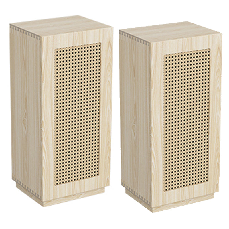 Massive Holz am Nachtkabine Kiefernkiefern Türen mit modernen Nachttisch enthalten