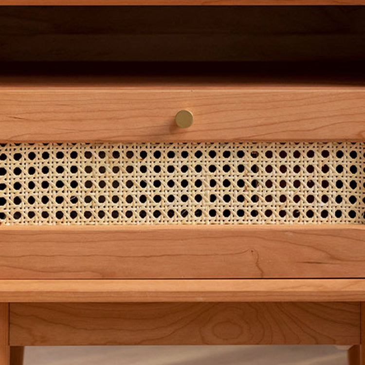 Moderno tavolo da notte in legno massiccio 1 comodino da letto di stoccaggio