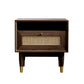 Moderno tavolo da notte in legno massiccio 1 comodino da letto di stoccaggio