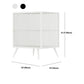 Modern Metal Bed Cabinet Stone Top 1-Shelf Nightstand in Black/White Clearhalo 'Bedroom Furniture' 'furn' 'furn_night_stand' 'Furniture' 'night_stand' 'Nightstands' 5890249