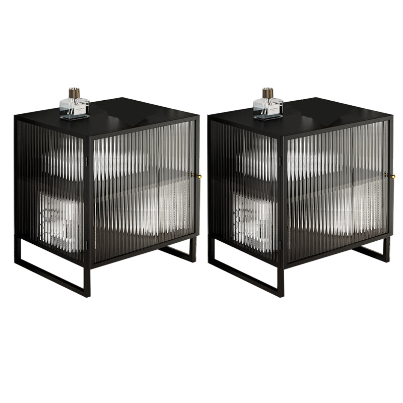 Moderna cama de metal nocturno patas de 1 estante incluida gabinete de cama