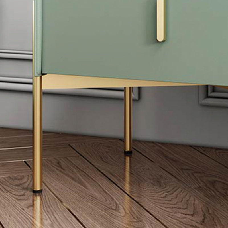 Madera glamorosa 1 cajón nocturna de almacenamiento de cajones de almacenamiento en la cama