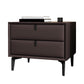 Glam Bedside Cabinet Solid Wood Night Table with Legs Included Coffee 1 Piece Clearhalo 'Bedroom Furniture' 'furn' 'furn_night_stand' 'Furniture' 'night_stand' 'Nightstands' 5890347