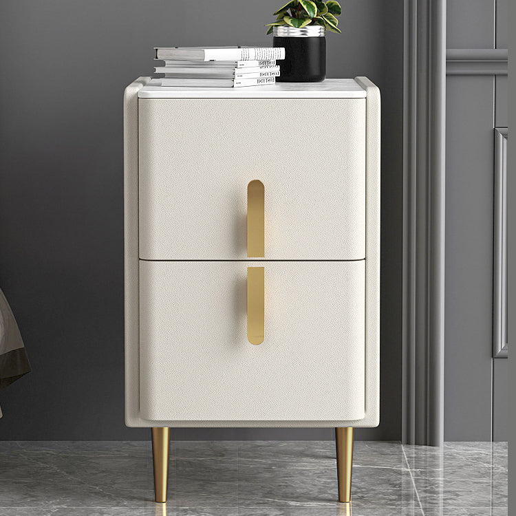 19.69 "Las patas de la mesa nocturna de piedra de 2 corteses de altura incluyen el gabinete de la cama de madera maciza