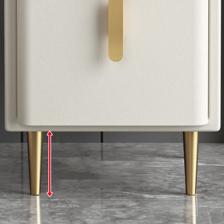 19.69 "Las patas de la mesa nocturna de piedra de 2 corteses de altura incluyen el gabinete de la cama de madera maciza