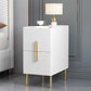21.65" Tall Glam Bedside Cabinet Solid Wood Night Table with Drawers