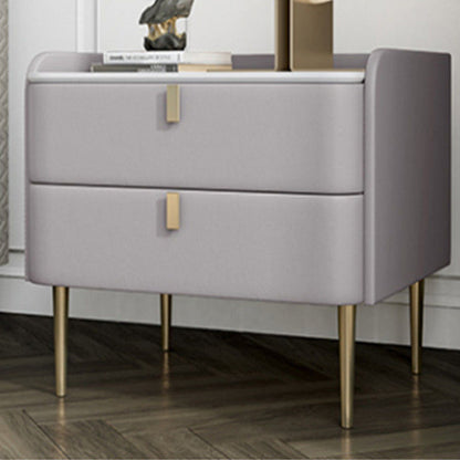 Les jambes de chevet de lit en pierre incluent la table de nuit avec 2 tiroirs