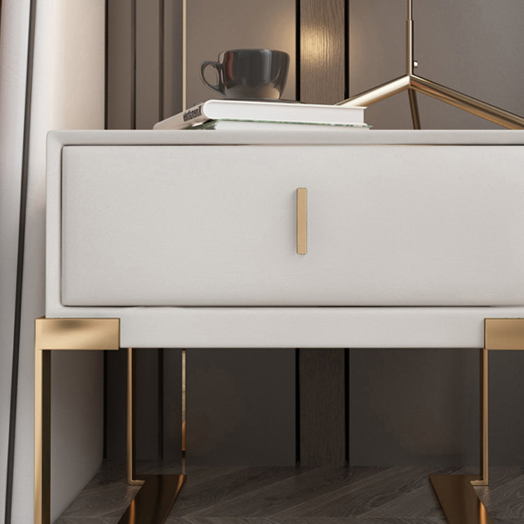 Cama de madera sólida patas de noche incluidas mesa nocturna con 1-drawer