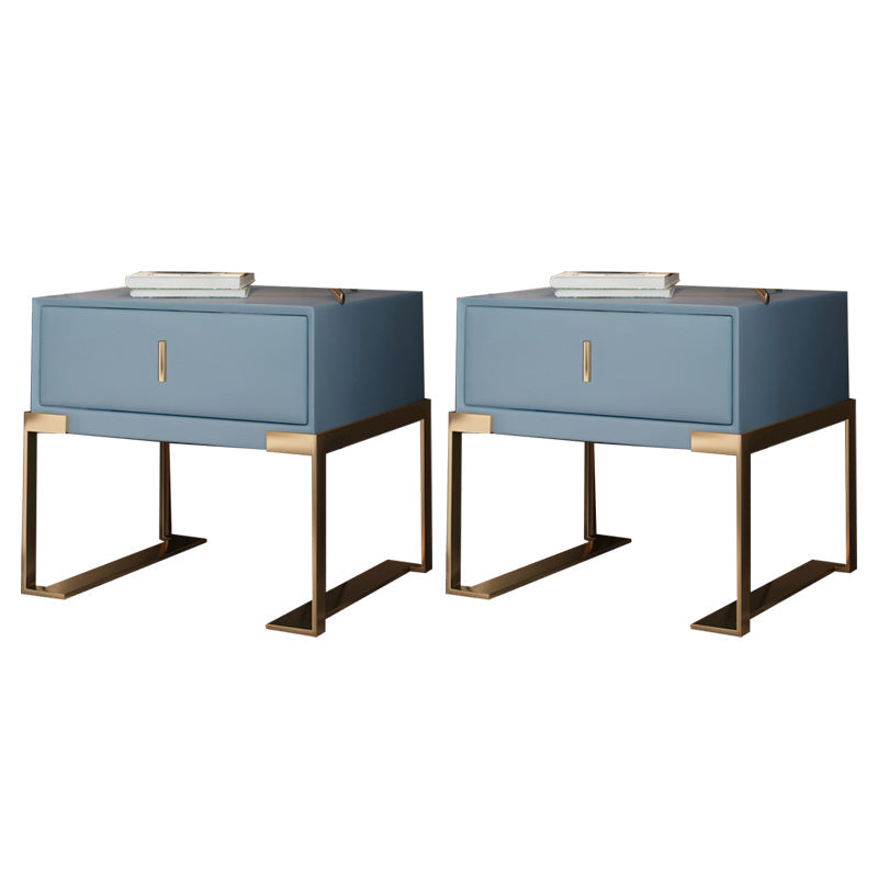 Cama de madera sólida patas de noche incluidas mesa nocturna con 1-drawer