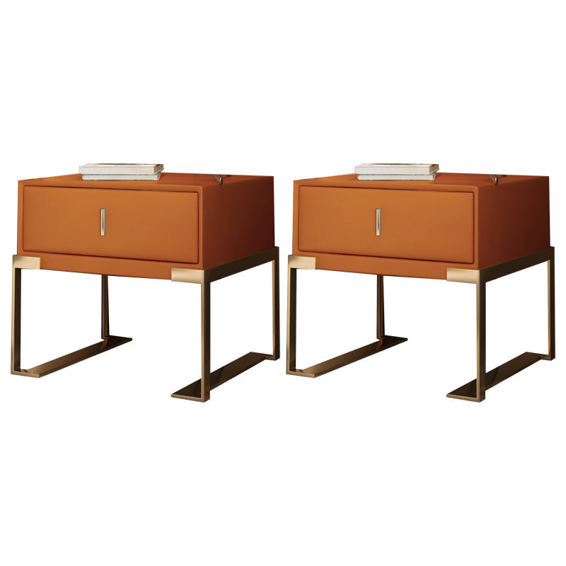 Cama de madera sólida patas de noche incluidas mesa nocturna con 1-drawer