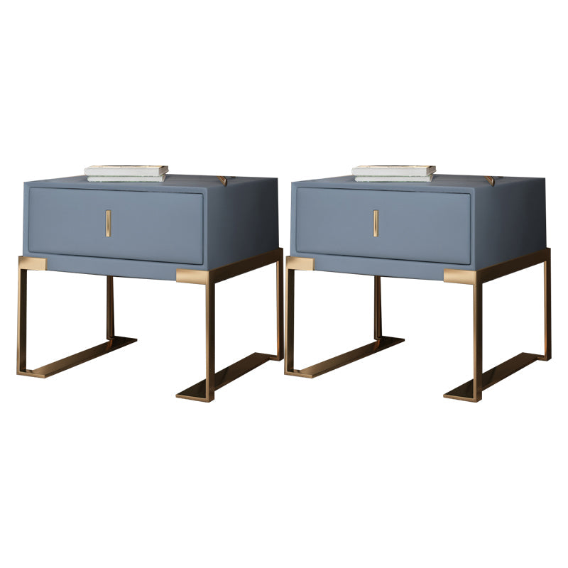 Cama de madera sólida patas de noche incluidas mesa nocturna con 1-drawer