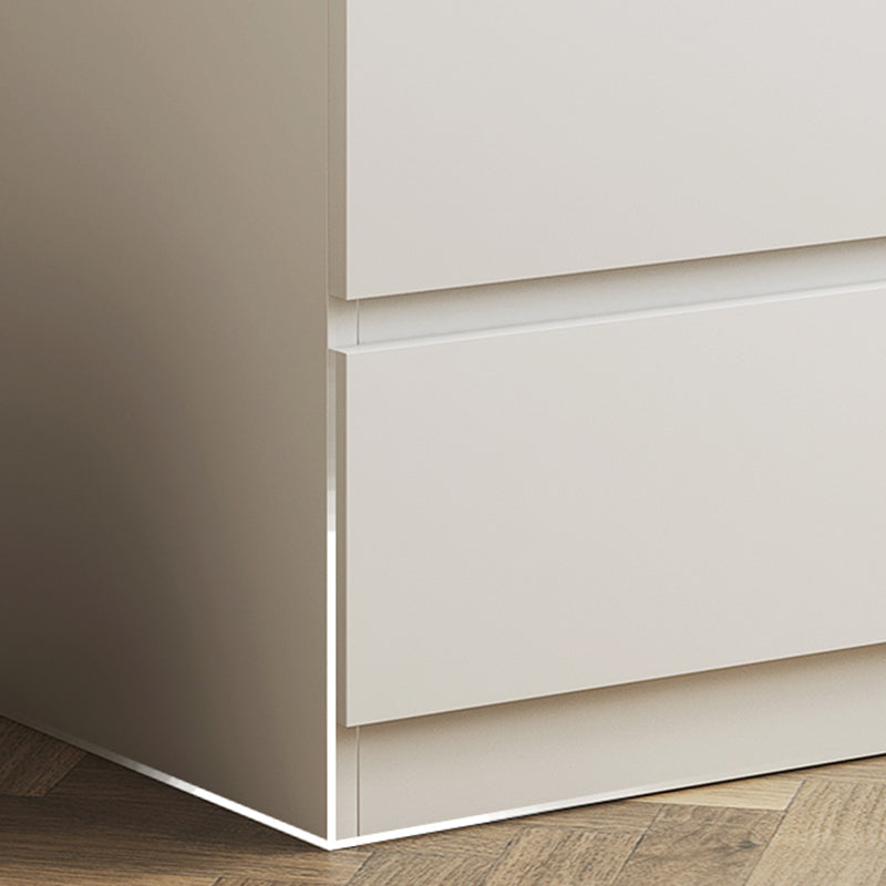 Eigentijdse witte opbergkast dressoir houten slaapkamer dressoir