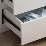 現代の白い収納チェストドレッサーウッドベッドルームドレッサー