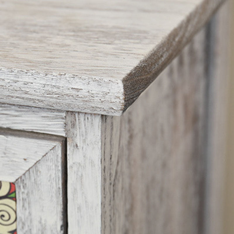 11,81-inch breedte opbergkist traditioneel massief houtsaler