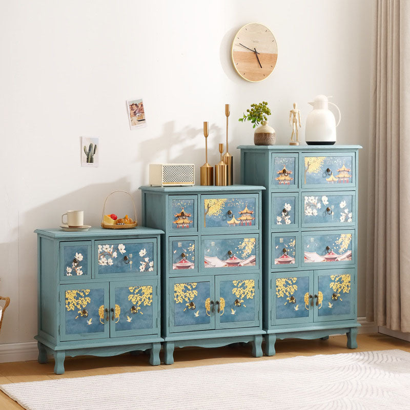 11,81-inch breedte opbergkist traditioneel massief houtsaler