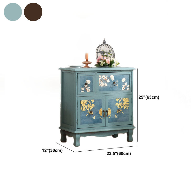 11,81-inch breedte opbergkist traditioneel massief houtsaler