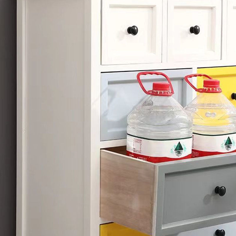 Traditionele opbergkast massief houten opbergkast dressoir voor woonkamer