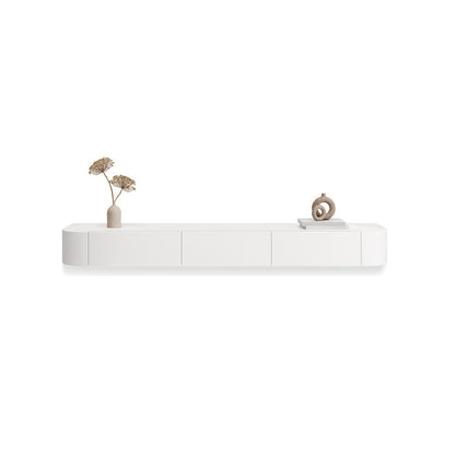 2つの引き出しを備えたモダンなテレビコンソールの壁に取り付けられたテレビメディアコンソール