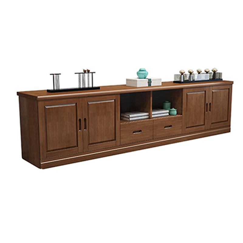 Console TV in legno massiccio tradizionale Open Car stoccaggio TV con mobile