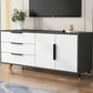 MODERNO MEDIA TV in legno Stand 16 "W x 27,5" H Stand TV di archiviazione chiuso con mobile