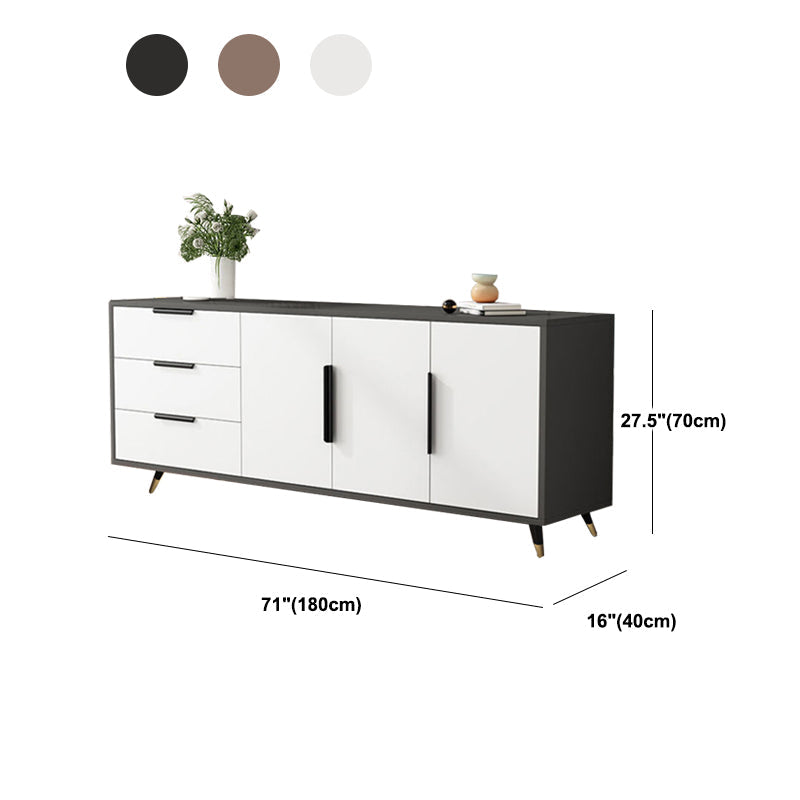 MODERNO MEDIA TV in legno Stand 16 "W x 27,5" H Stand TV di archiviazione chiuso con mobile