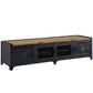 Industrial Iron & Pine Wood TV Stand for TVs 19.69" H 4 Doors TV Console Clearhalo 'furn' 'furn_tv_stands_entertainment_centers' 'Furniture' 'Living Room Furniture' 'TV Stands & Entertainment Centers' 'TV Stands & Media Storage Furniture' 'tv_stands_entertainment_centers' 5890948