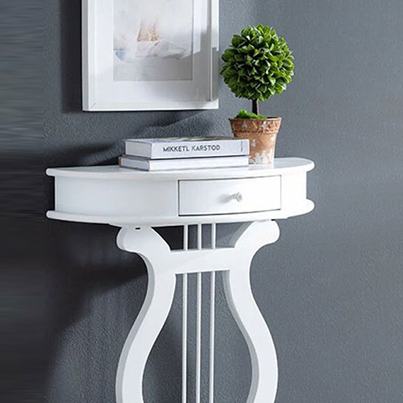 11"W Mid-Century Modern Console Table Single Drawer Console Sofa Table Clearhalo 'Console Tables' 'console_tables' 'Entry & Mudroom Furniture' 'furn' 'furn_console_tables' 'Furniture' 5890998