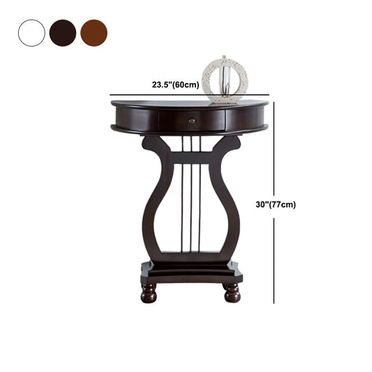 11"W Mid-Century Modern Console Table Single Drawer Console Sofa Table Clearhalo 'Console Tables' 'console_tables' 'Entry & Mudroom Furniture' 'furn' 'furn_console_tables' 'Furniture' 5891001