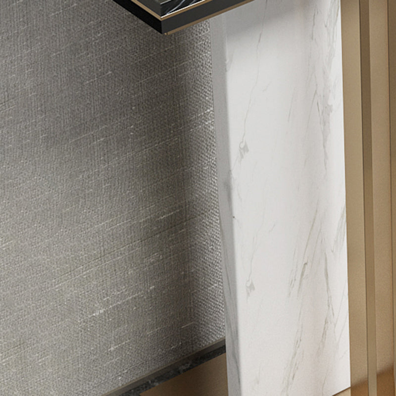 Tabella della console da 13,8 "W tavolo da rettangolo resistente alle macchie glam.