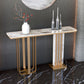 11 "w tavolo accento glam in pietra tavolo accento console rettangolo bianco