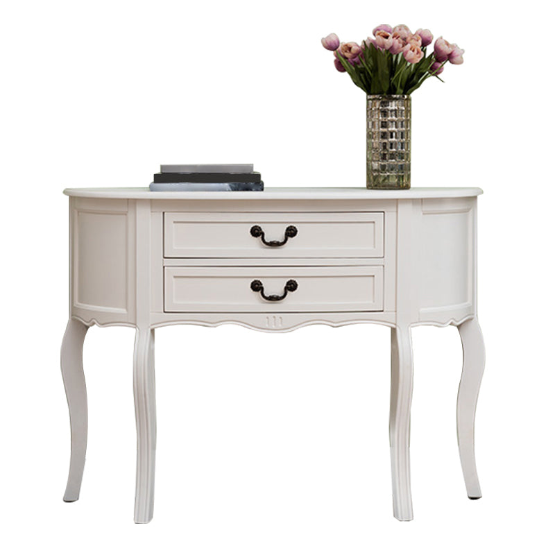 Console moderna di metà secolo Tavolo da divano di divani in legno massiccio