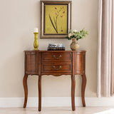 Console moderna di metà secolo Tavolo da divano di divani in legno massiccio