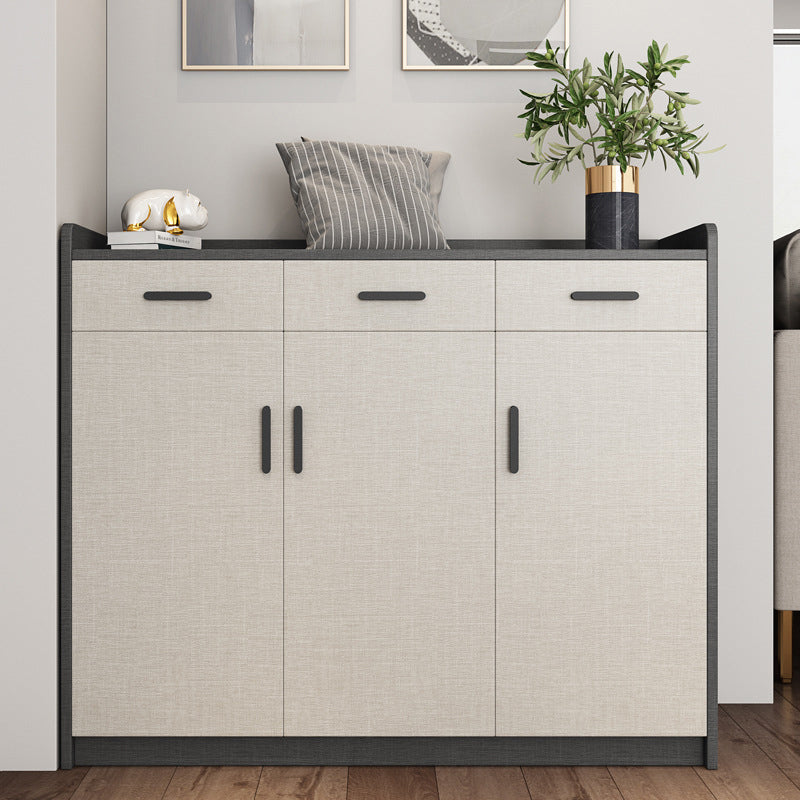 Moderne Holzschrankstange zieht Rechteckseitenschrank mit Schublade