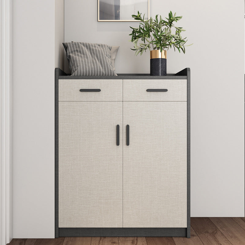 Moderne Holzschrankstange zieht Rechteckseitenschrank mit Schublade