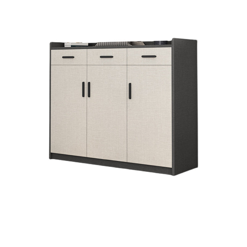 Moderne Holzschrankstange zieht Rechteckseitenschrank mit Schublade